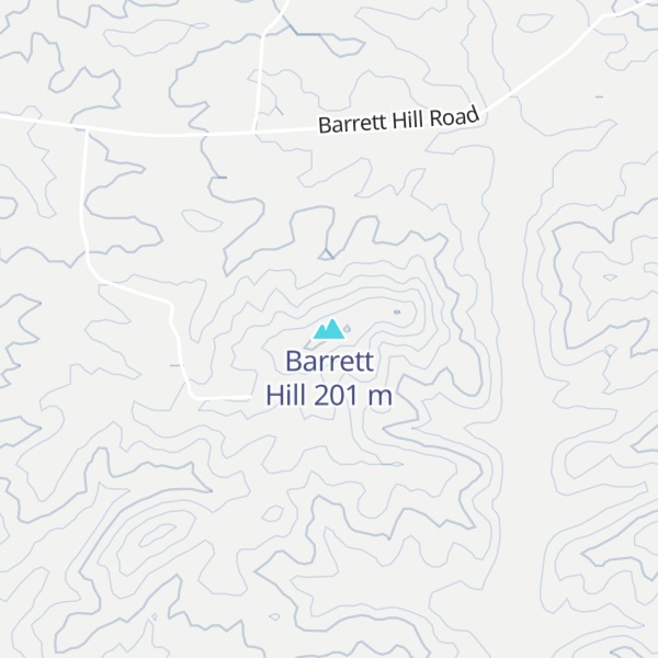 Map of Barrett Hill