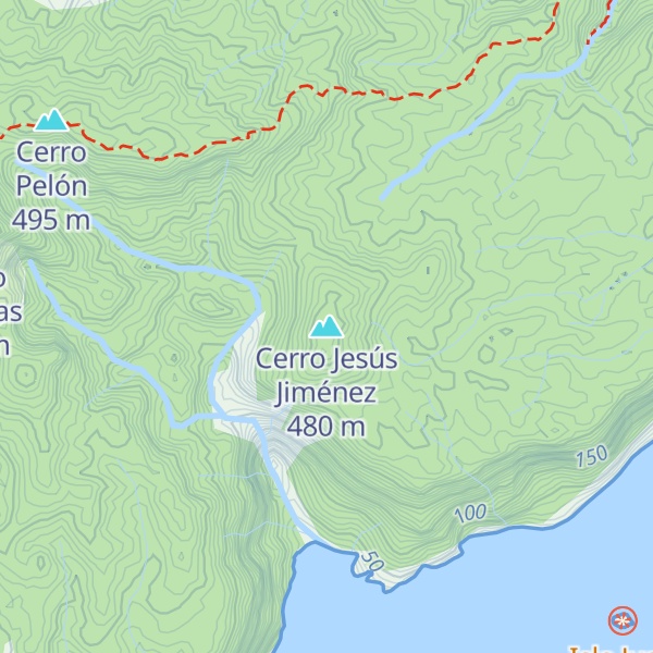 Map of Cerro Jesús Jiménez