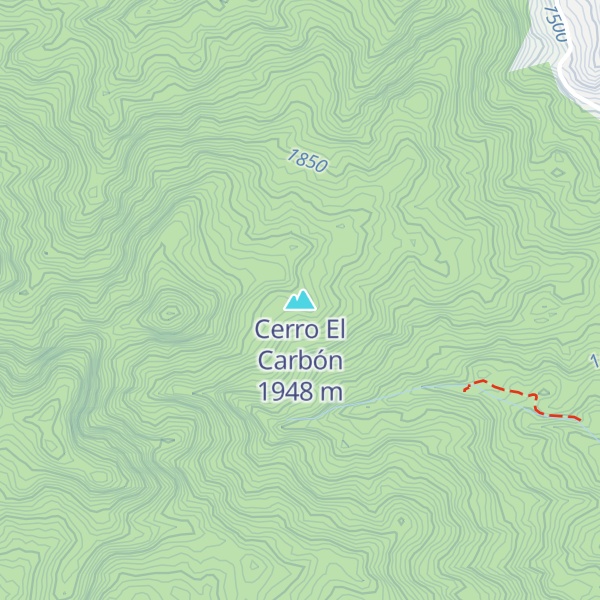 Map of Cerro El Carbón