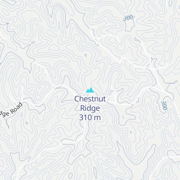 Map of Chestnut Ridge