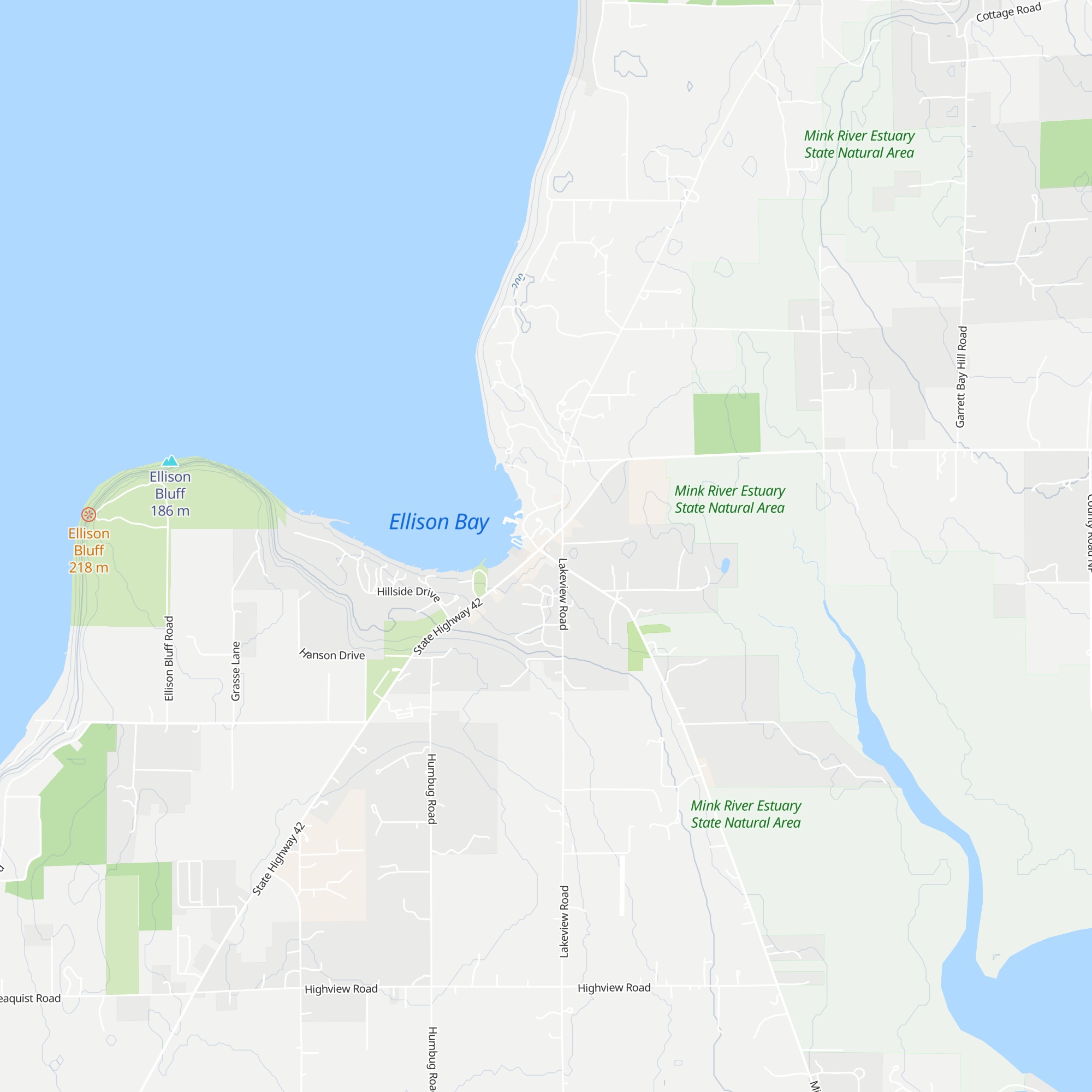 Door County North Welcome Center map