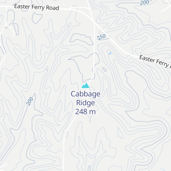Map of Cabbage Ridge