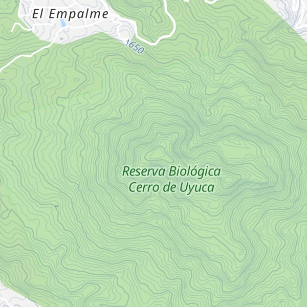 Map of Cerro de Uyuca