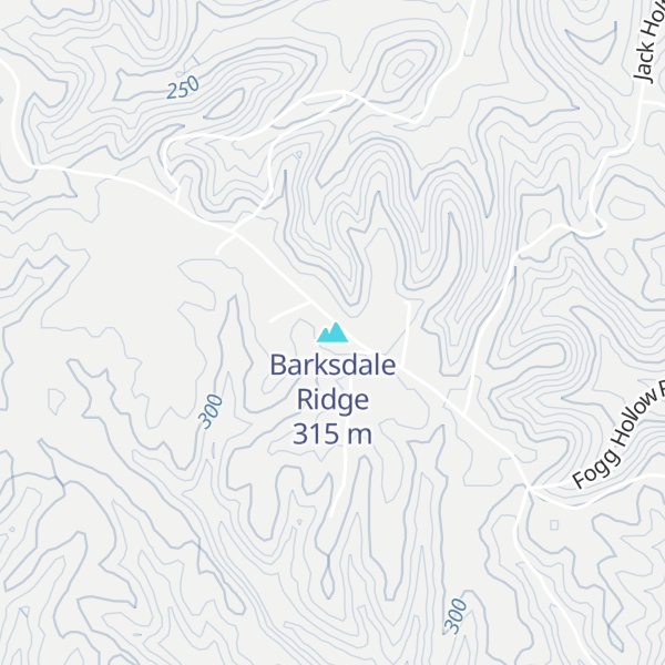 Map of Barksdale Ridge
