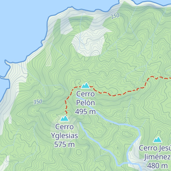 Map of Cerro Pelón