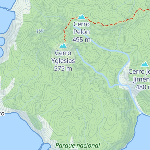 Map of Cerro Las Madres