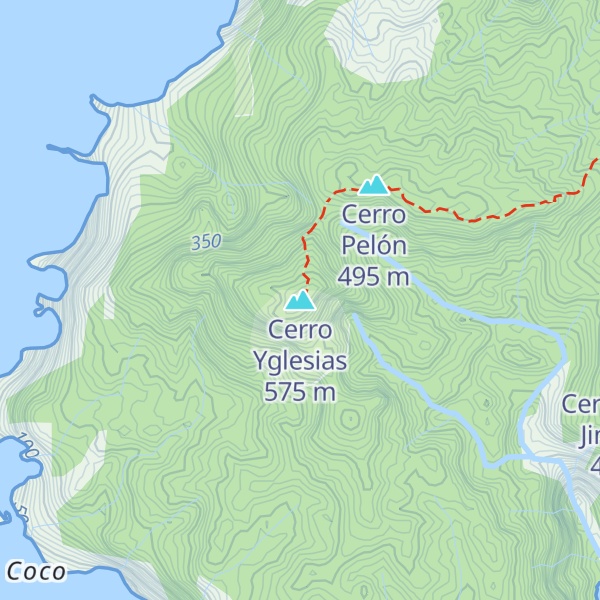 Map of Cerro Yglesias