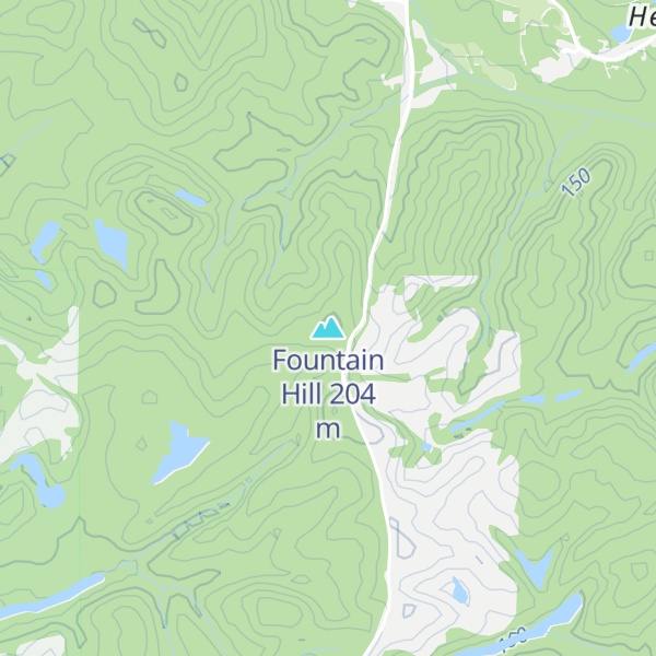 Map of Fountain Hill