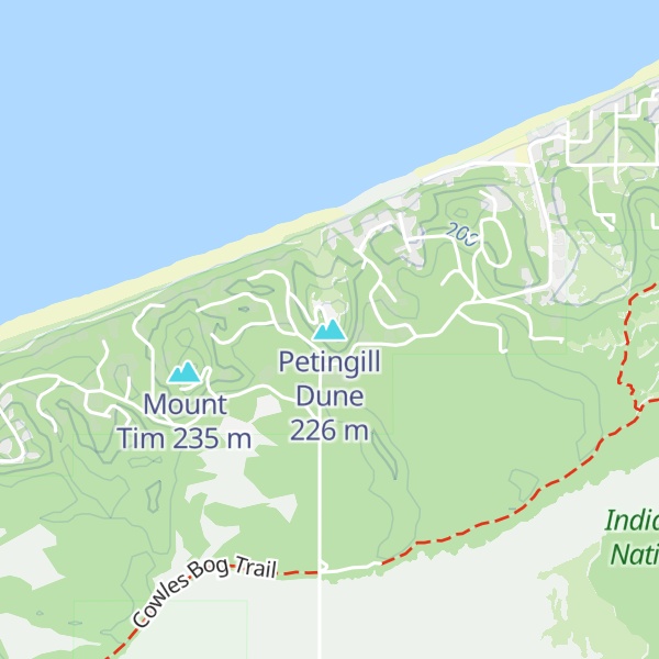Map of Petingill Dune