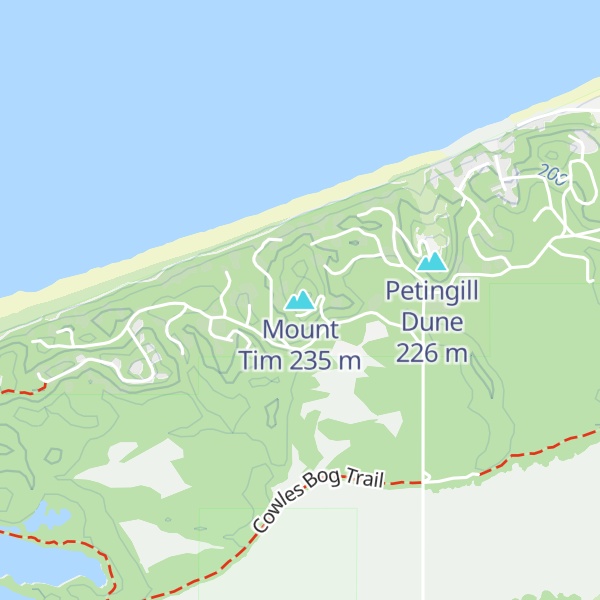 Map of Mount Tim