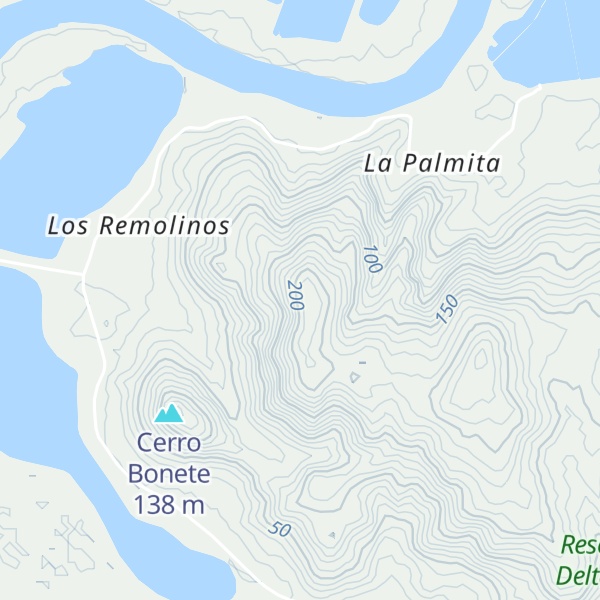 Map of Cerro Campuzano