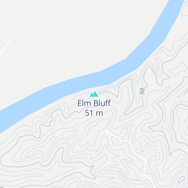 Map of Elm Bluff