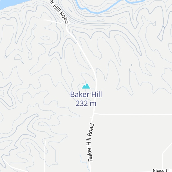 Map of Baker Hill