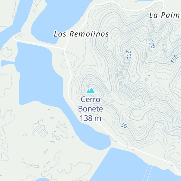 Map of Cerro Bonete