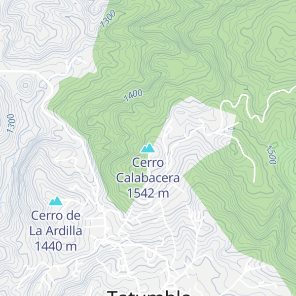 Map of Cerro Calabacera
