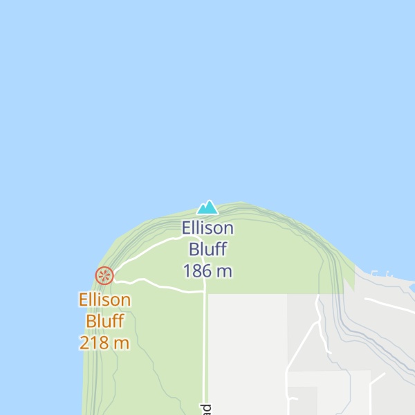 Map of Ellison Bluff