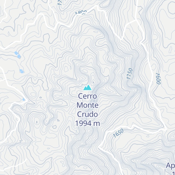 Map of Cerro Monte Crudo