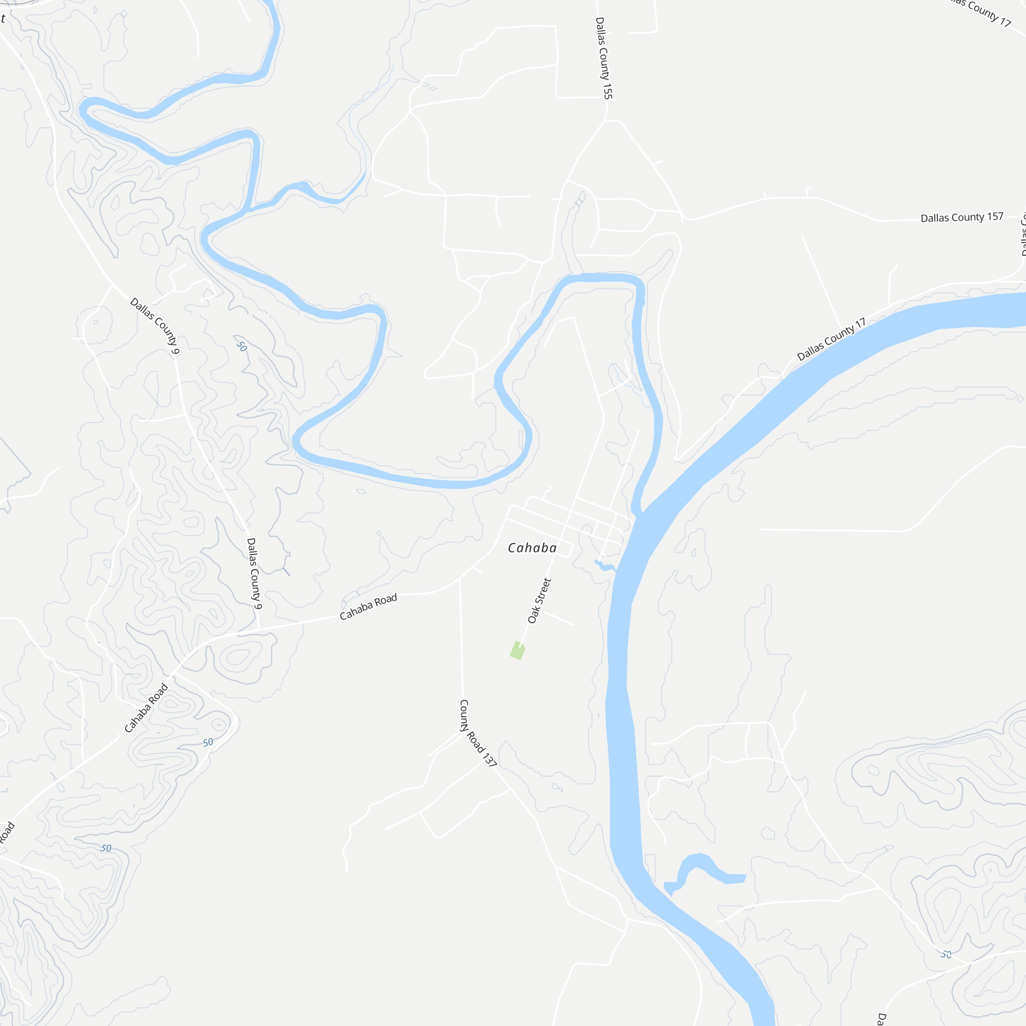 Old Cahawba Archaeological Park Visitor's Center map