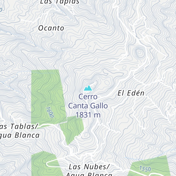 Map of Cerro Canta Gallo