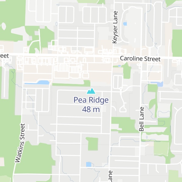 Map of Pea Ridge
