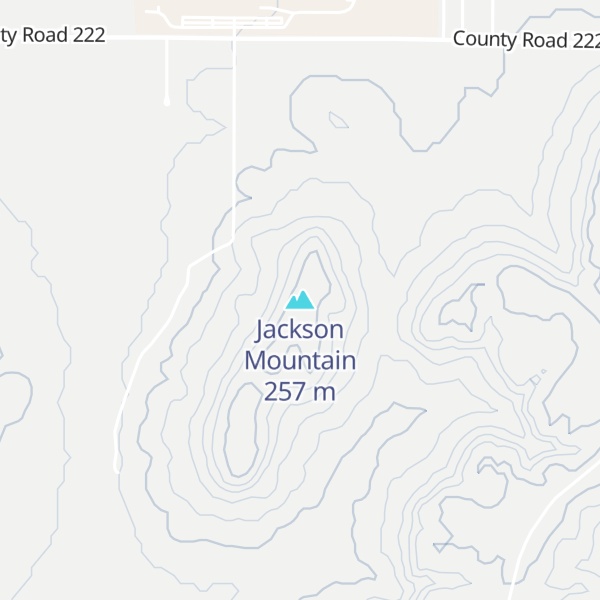 Map of Jackson Mountain