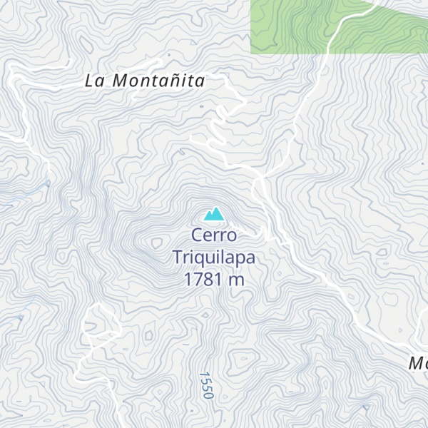 Map of Cerro Triquilapa