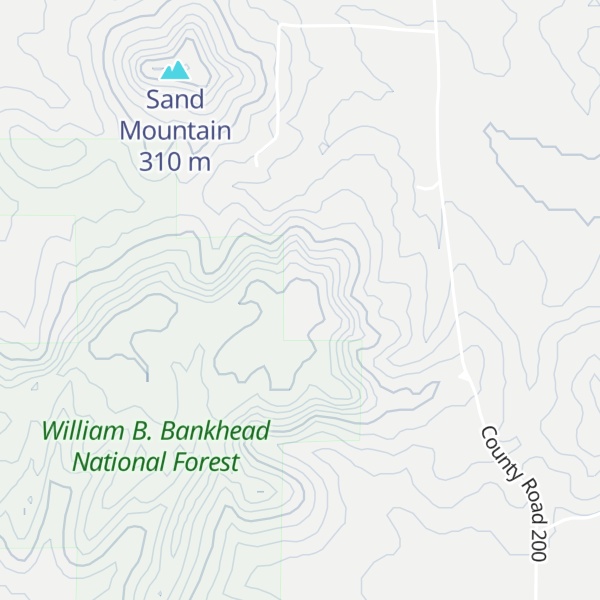 Map of Flat Mountain