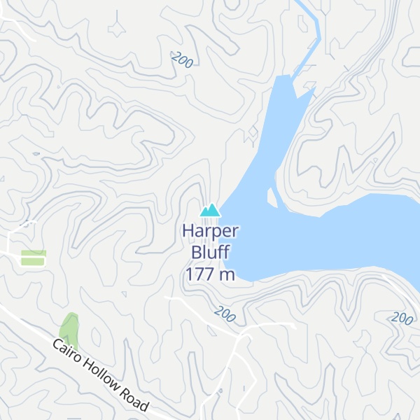 Map of Harper Bluff