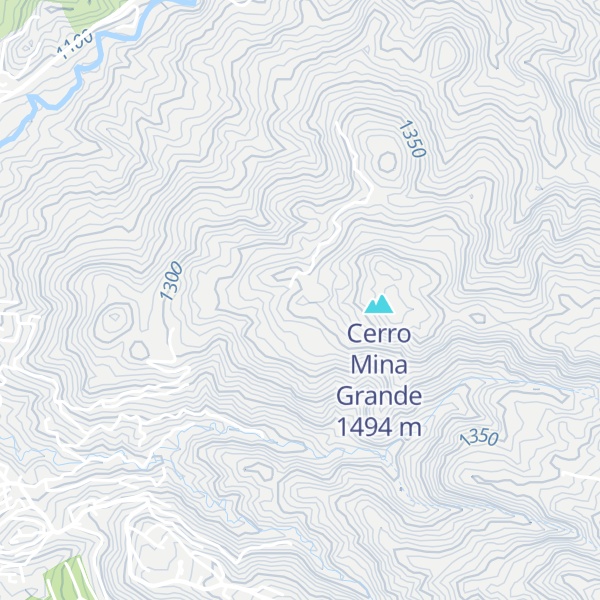 Map of Cerro Santa Lucia