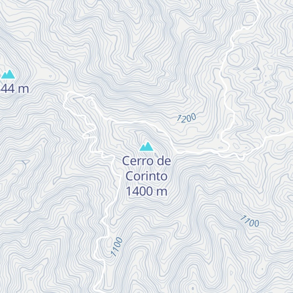 Map of Cerro de Corinto