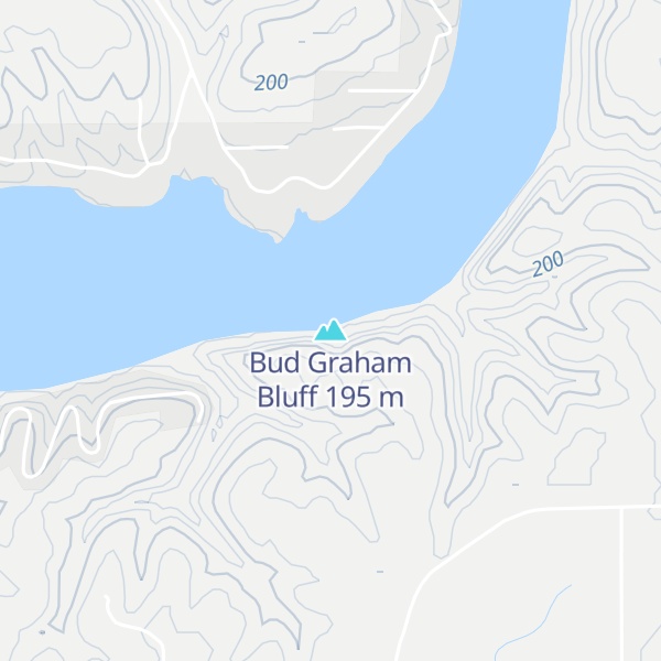 Map of Bud Graham Bluff