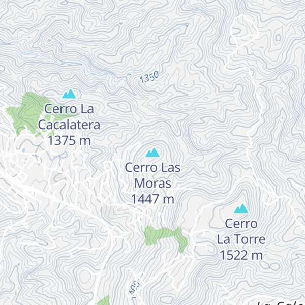 Map of Cerro Las Moras