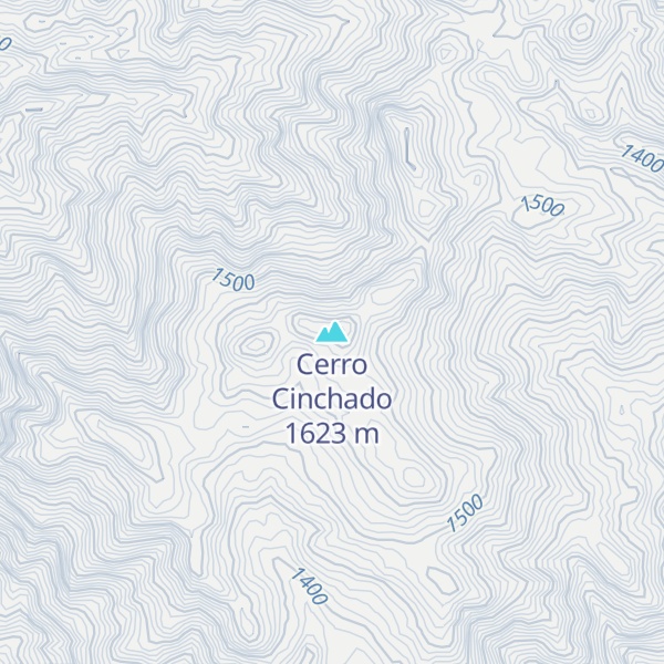Map of Cerro Cinchado