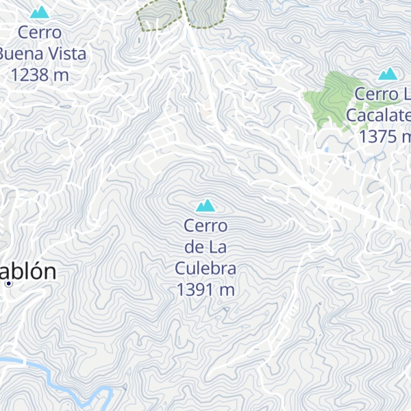 Map of Cerro de La Culebra