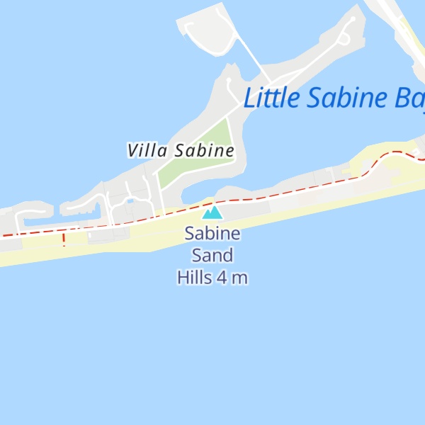 Map of Sabine Sand Hills
