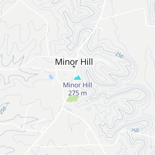 Map of Minor Hill