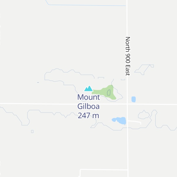 Map of Mount Gilboa