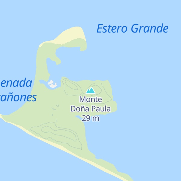 Map of Monte Doña Paula