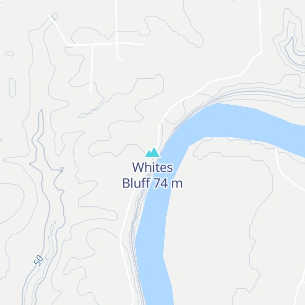 Map of Whites Bluff