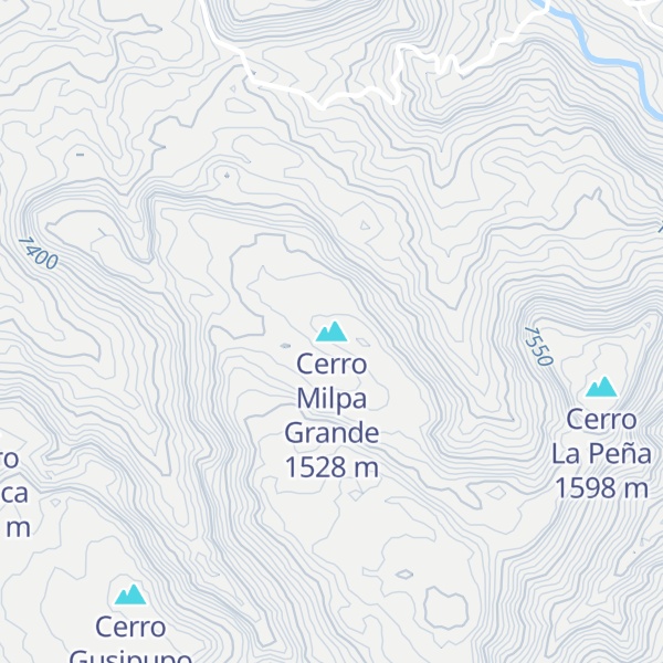 Map of Cerro Milpa Grande