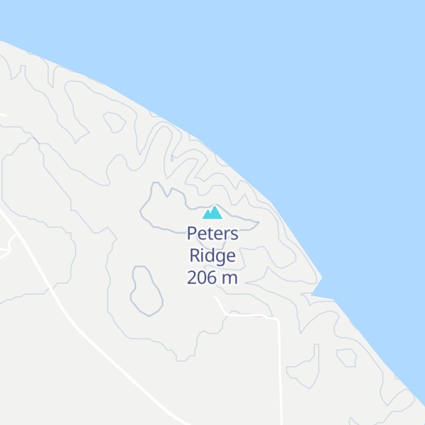 Map of Peters Ridge
