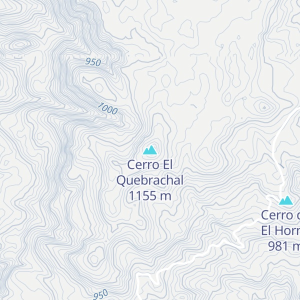 Map of Cerro El Quebrachal
