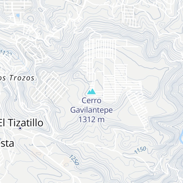Map of Cerro Gavilantepe