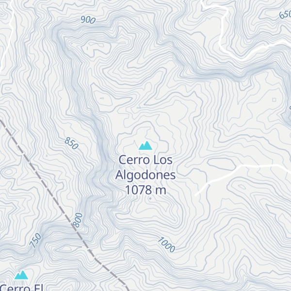 Map of Cerro Los Algodones