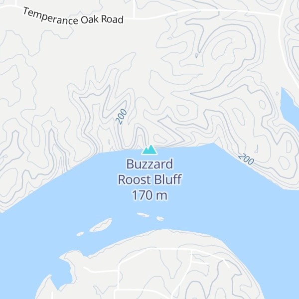 Map of Buzzard Roost Bluff