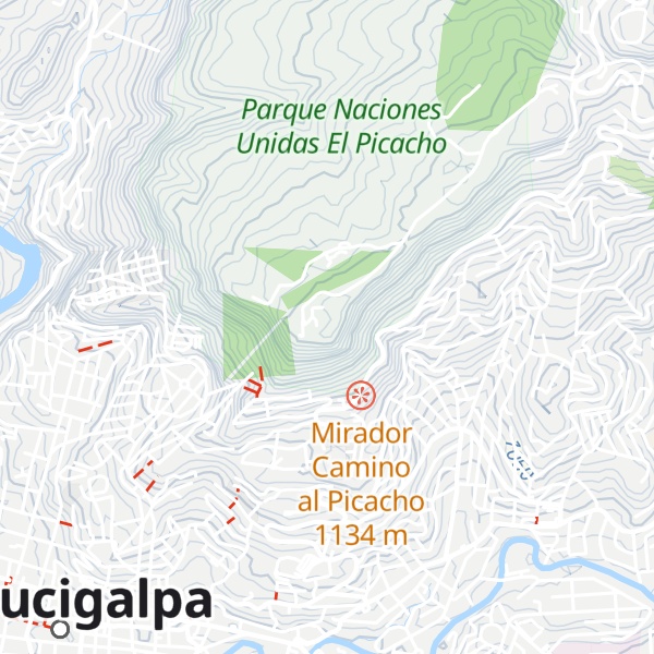 Map of Cerro El Picacho