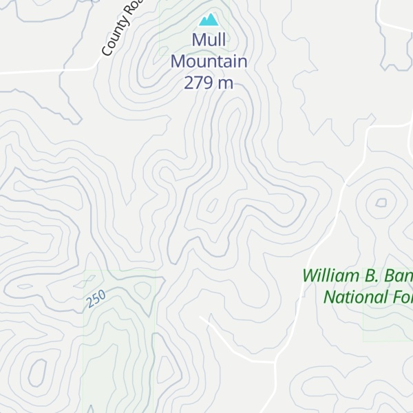 Map of Cedar Grade Hill