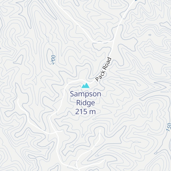 Map of Sampson Ridge