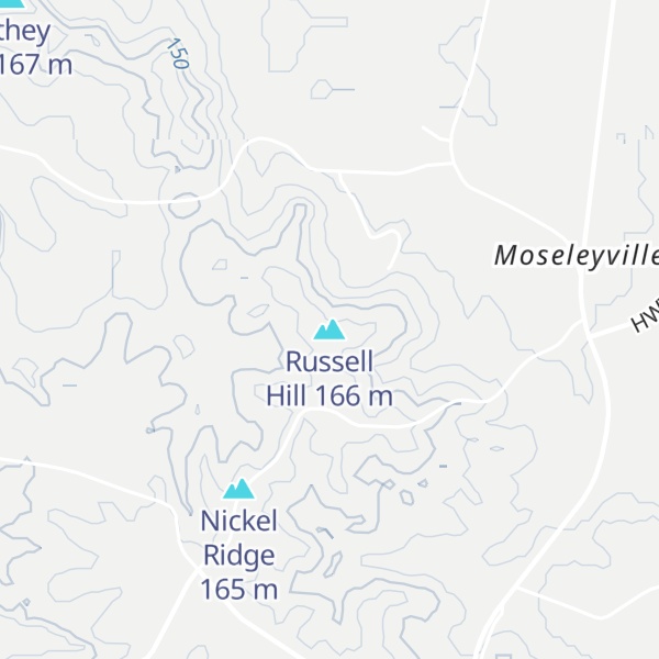 Map of Russell Hill