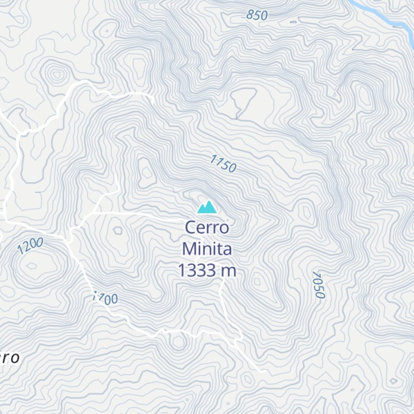 Map of Cerro Minita